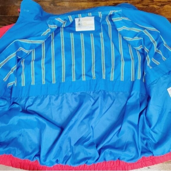 Vintage London Fog Bright Red Blue Contrast Zip Up Jacket - Picture 12 of 16
